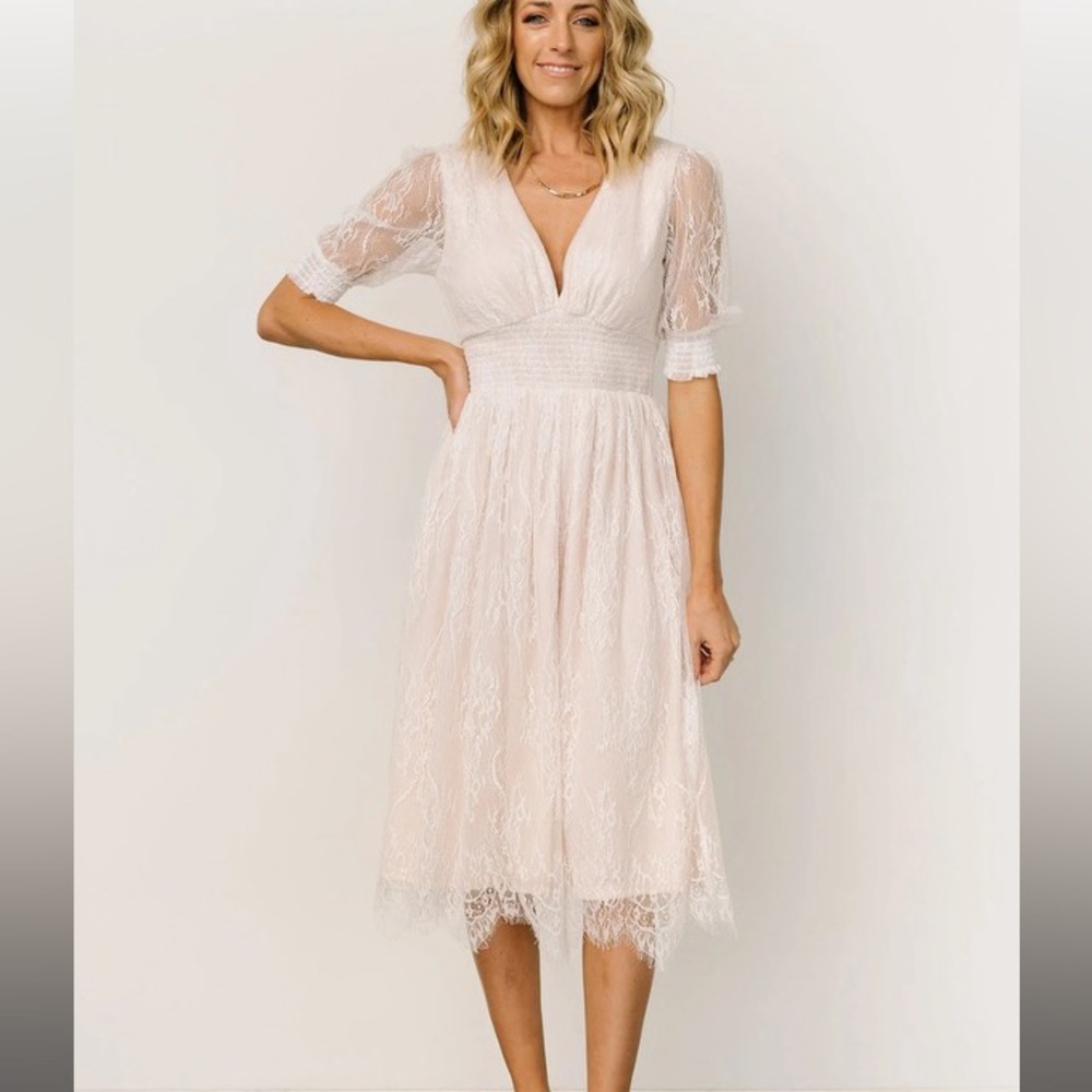 Baltic Born off white lace dress
